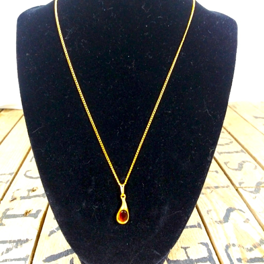 Vintage 1970s Genuine Tiger Eye Necklace